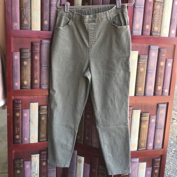 Denim&Co Denim - 🌟3/$25 Denim & Company Plus Size 1X Petite Elastic Waist Stretch Jeggings.